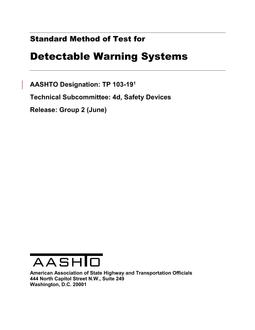 AASHTO TP 103-19