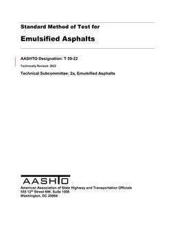 AASHTO T 59-22