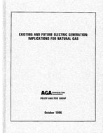 Existing and Future Electric Generation: Implications for Natural Gas