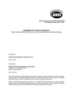 ANSI/NEMA WC 70/ICEA S-95-658-2021