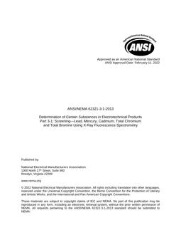 ANSI/NEMA 62321-3-1-2013