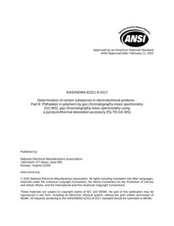 ANSI/NEMA 62321-8-2017