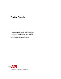 API RP 687 (R2015)