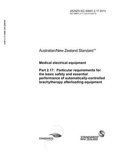 AS/NZS IEC 60601.2.17:2015