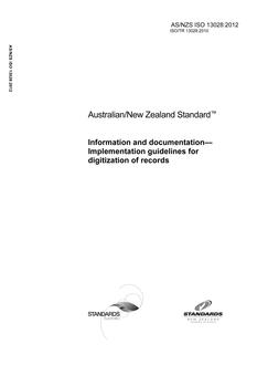 AS/NZS ISO 13028-2012