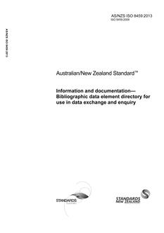AS/NZS ISO 8459-2013