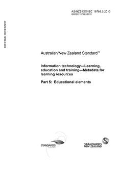 AS/NZS ISO/IEC 19788.5-2013