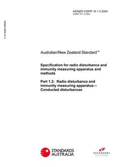 AS/NZS CISPR 16.1.2-2004