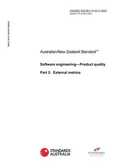 AS/NZS ISO/IEC 9126.2-2005