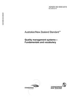AS/NZS ISO 9000:2016