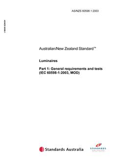 AS/NZS 60598.1-2003