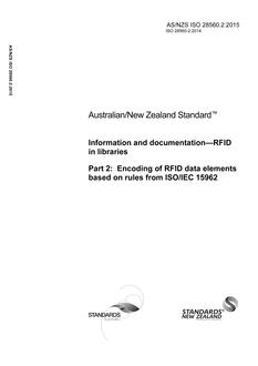 AS/NZS ISO 28560.2:2015