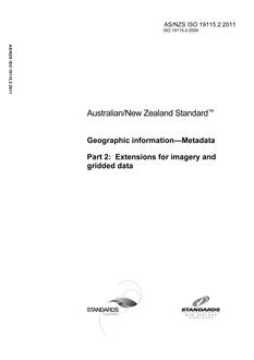 AS/NZS ISO 19115.2-2011