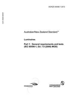 AS/NZS 60598.1-2013