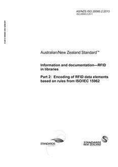 AS/NZS ISO 28560.2-2013