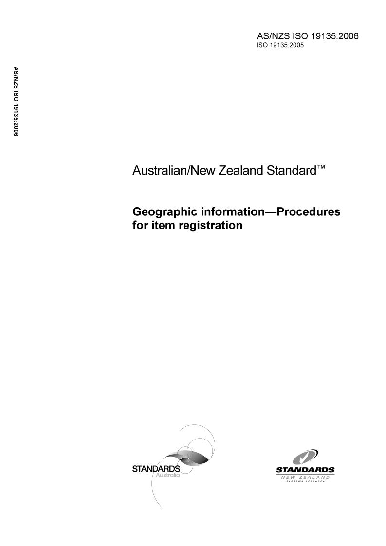 AS/NZS ISO 19135:2006