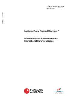 AS/NZS ISO 4789-2004