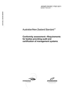 AS/NZS ISO/IEC 17021-2011