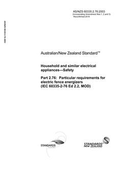 AS/NZS 60335.2.76-2003