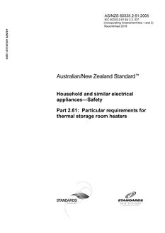 AS/NZS 60335.2.61-2005