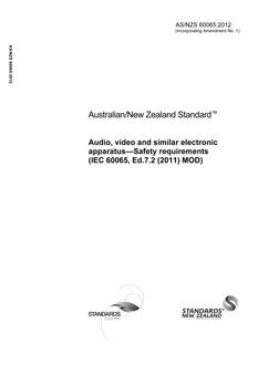 AS/NZS 60065:2012