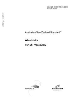 AS/NZS ISO 7176.26-2011
