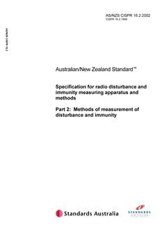 AS/NZS CISPR 16.2-2002