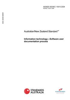 AS/NZS ISO/IEC 15910-2004