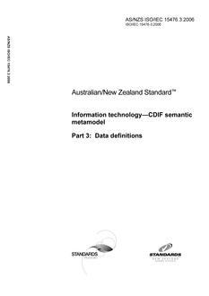 AS/NZS ISO/IEC 15476.3-2006