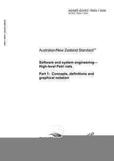 AS/NZS ISO/IEC 15909.1-2006