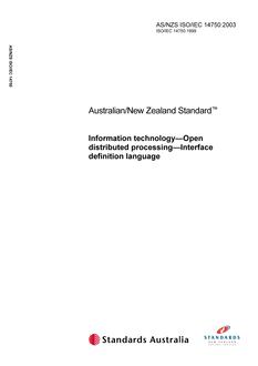 AS/NZS ISO/IEC 14750-2003