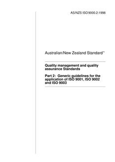 AS/NZS ISO 9000.2-1998