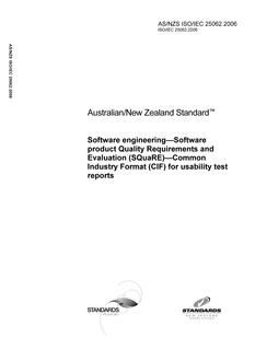 AS/NZS ISO/IEC 25062-2006