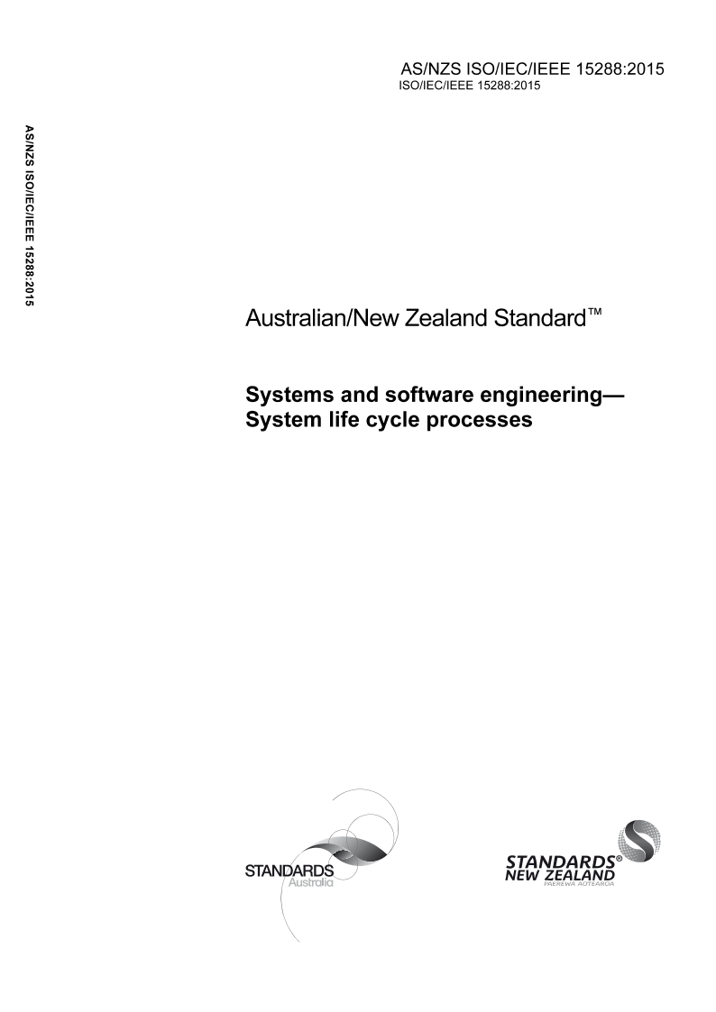AS/NZS ISO/IEC/IEEE 15288:2015