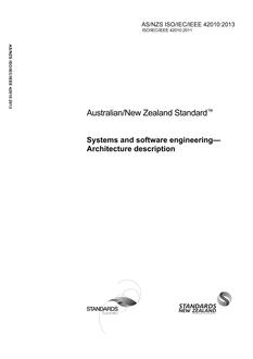 AS/NZS ISO/IEC/IEEE 42010-2013