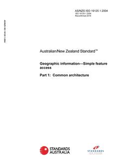 AS/NZS ISO 19125.1-2004