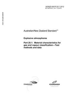 AS/NZS 60079.20.1-2012