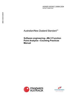 AS/NZS ISO/IEC 20968:2004