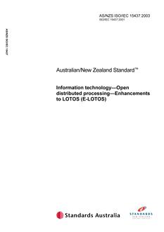 AS/NZS ISO/IEC 15437:2003