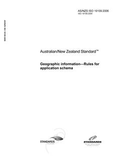 AS/NZS ISO 19109:2006