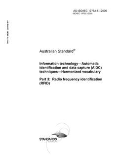 AS ISO IEC 19762.3-2006