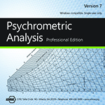 Psychrometric Analysis Multi-User License for use w/ the CD, version 7 (2-4 users)
