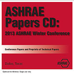 ASHRAE Papers CD: 2013 ASHRAE Winter Conference – Dallas, TX