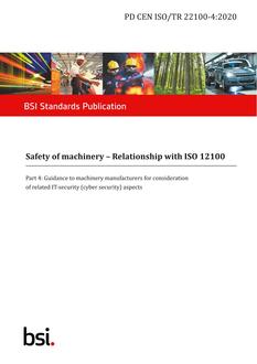 BS PD CEN ISO/TR 22100-4:2020