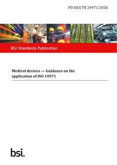 BS PD ISO/TR 24971:2020