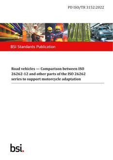 BS PD ISO/TR 3152:2022