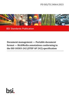 BS PD ISO/TS 24064:2023