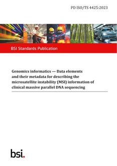 BS PD ISO/TS 4425:2023