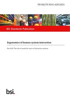 BS PD ISO/TS 9241-620:2023