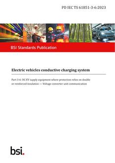 BS PD IEC TS 61851-3-6:2023